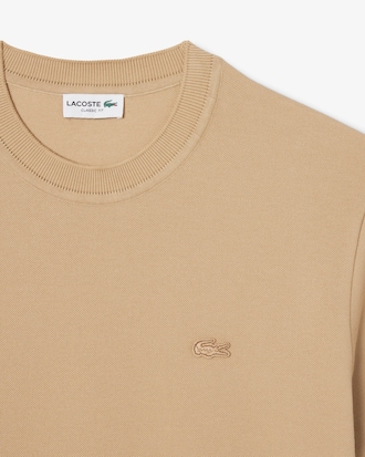 Men's Ribbed Neck Petit Piqué T-Shirt
