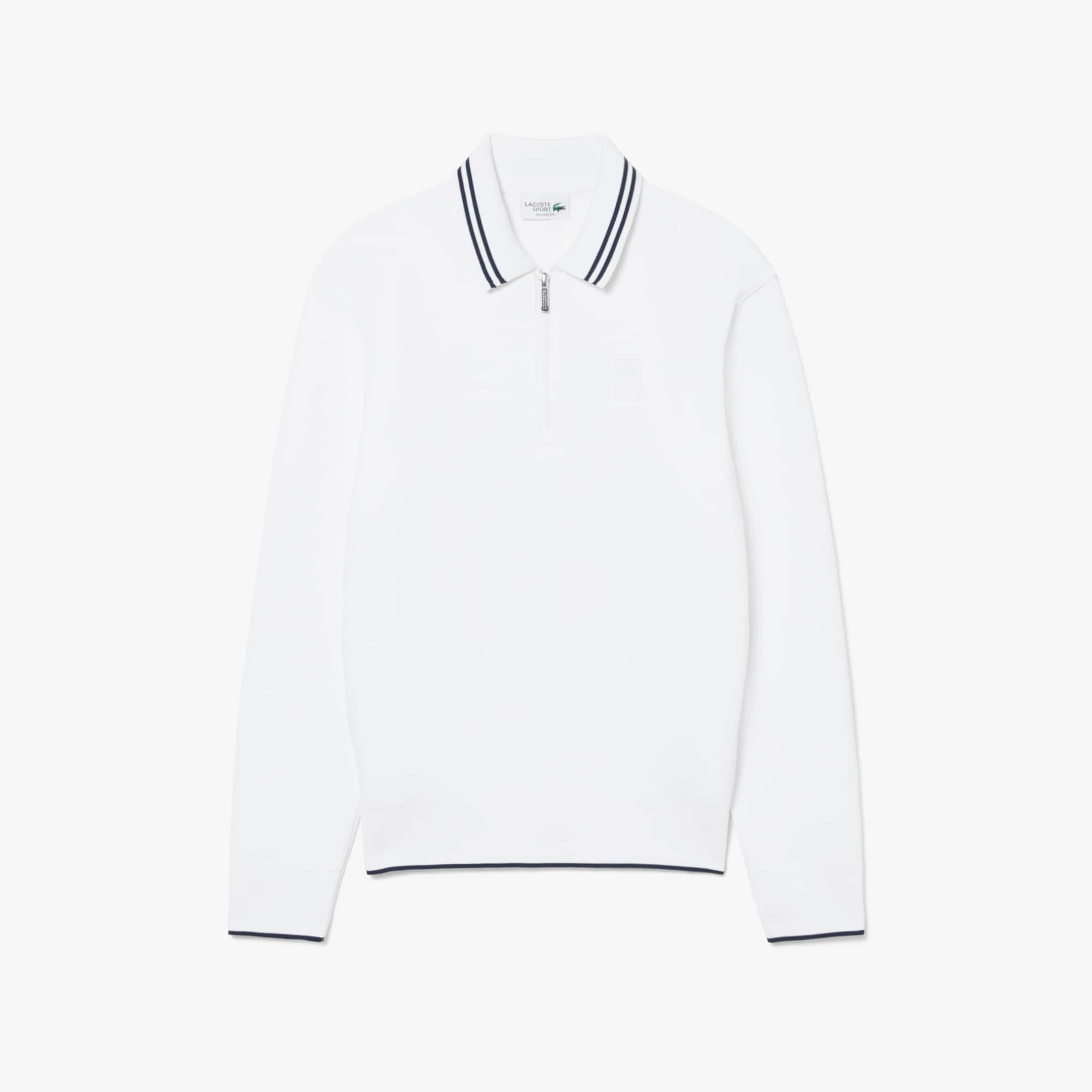 Tennis Heritage Polo Collar Zipped Sweatshirt - Sweaters