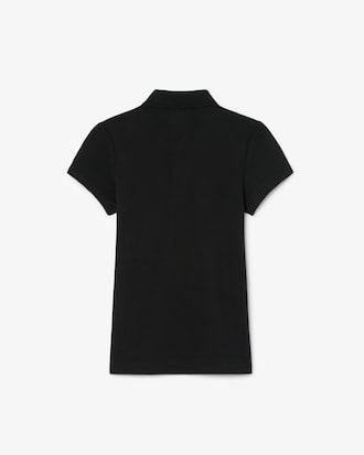 Girls' Scalloped Collar Piqué Polo
