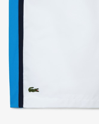 Shorts de tenis ligeros con rayas color block para hombre