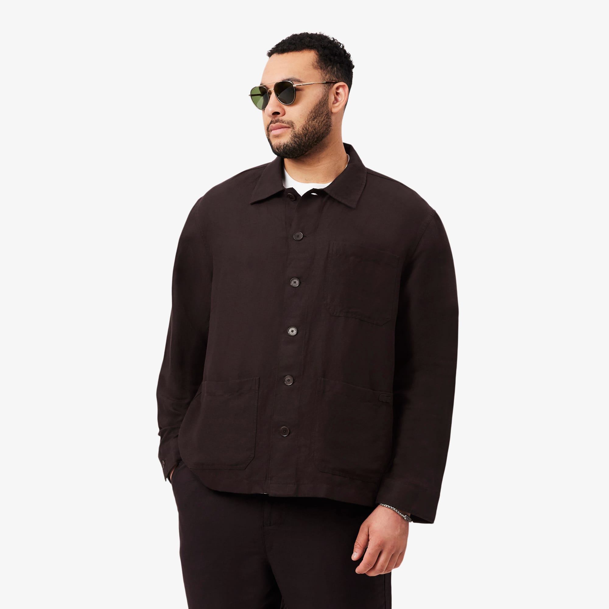 Linen Blend Overshirt