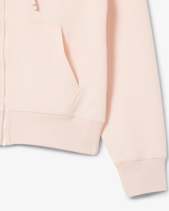 Zip-Up Piqué Hoodie