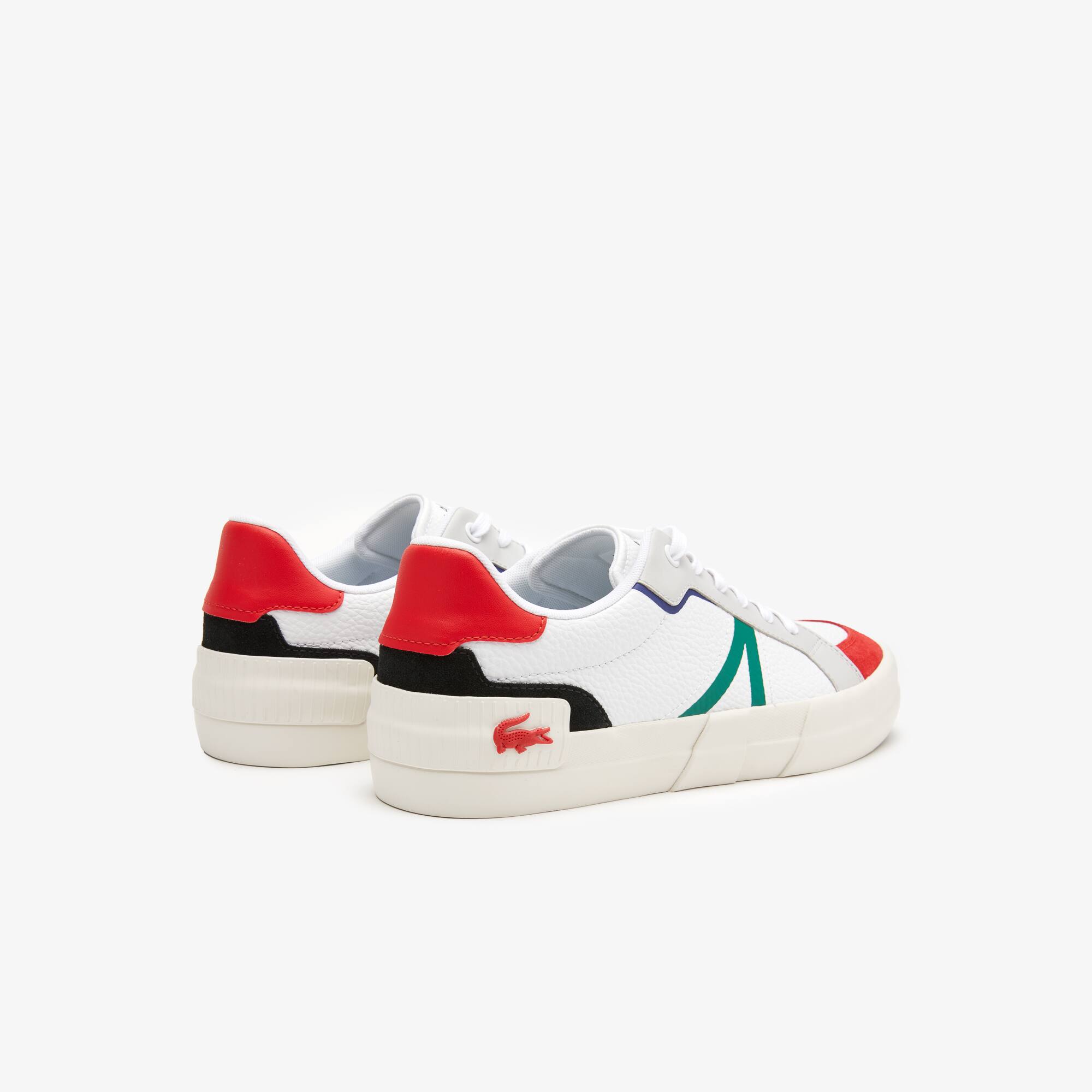 Men's Lacoste L004 Leather Colour-Pop Trainers - Sneakers - New In