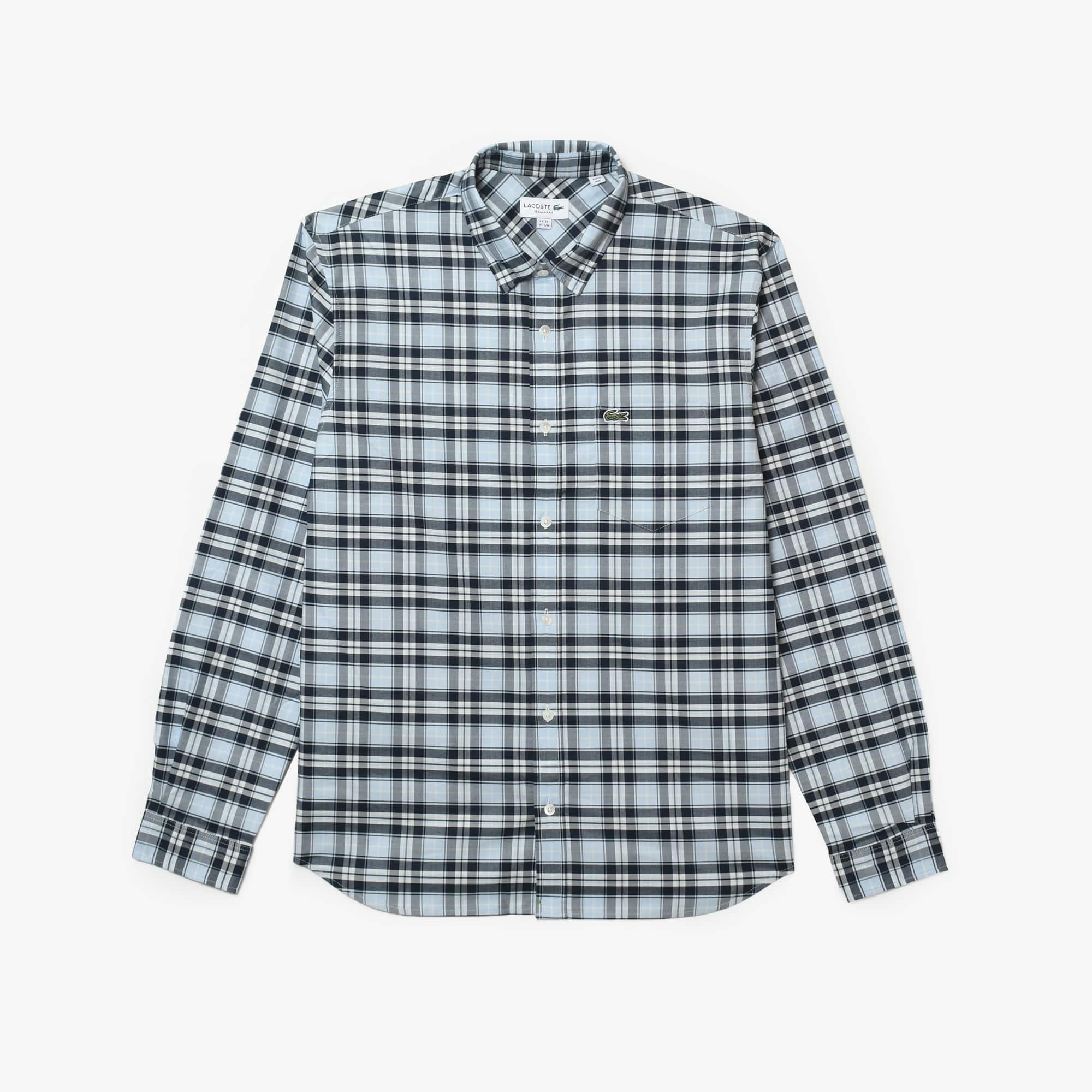 Lacoste Camisa Para Hombre Azul