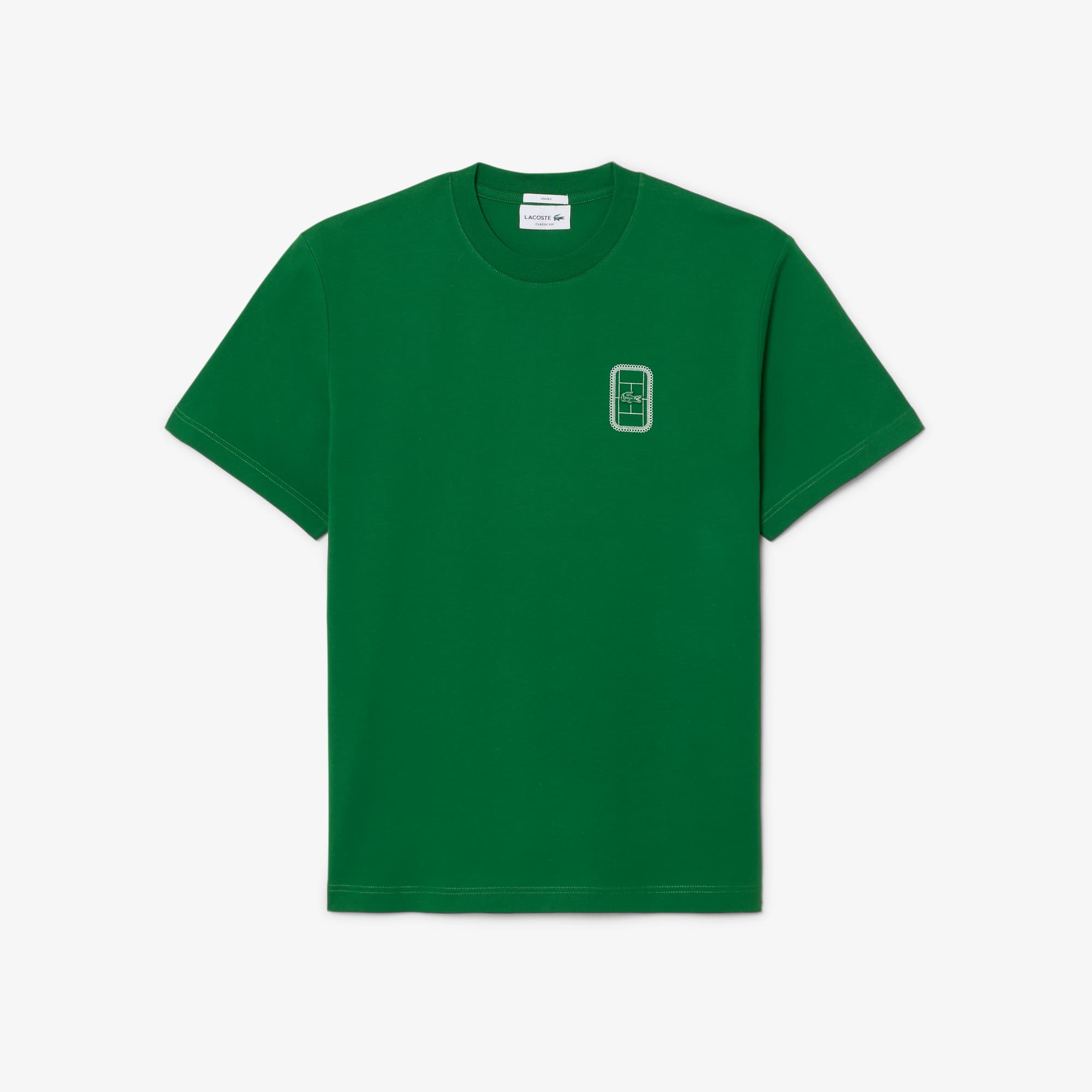 Tennis Print Cotton Jersey T-shirt - T-shirts - New In 2026 | Lacoste