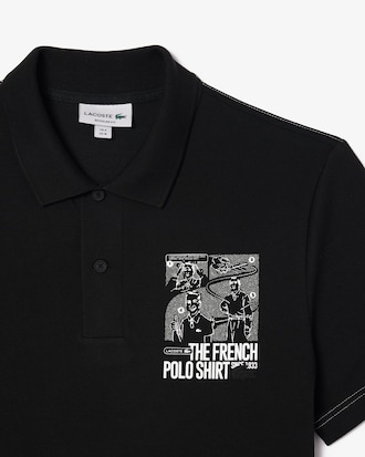 Men's Regular Fit Lacoste Movement Printed Polo