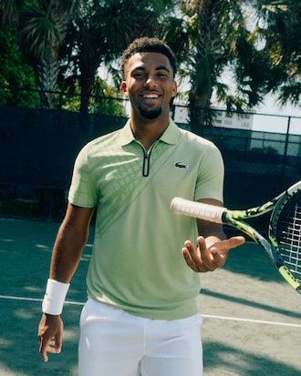 Men's Ultra Dry Printed Slim Fit Tennis Polo