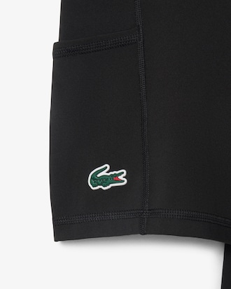 Vestido de Tenis El&aacute;stico Plisado en Dos Tejidos