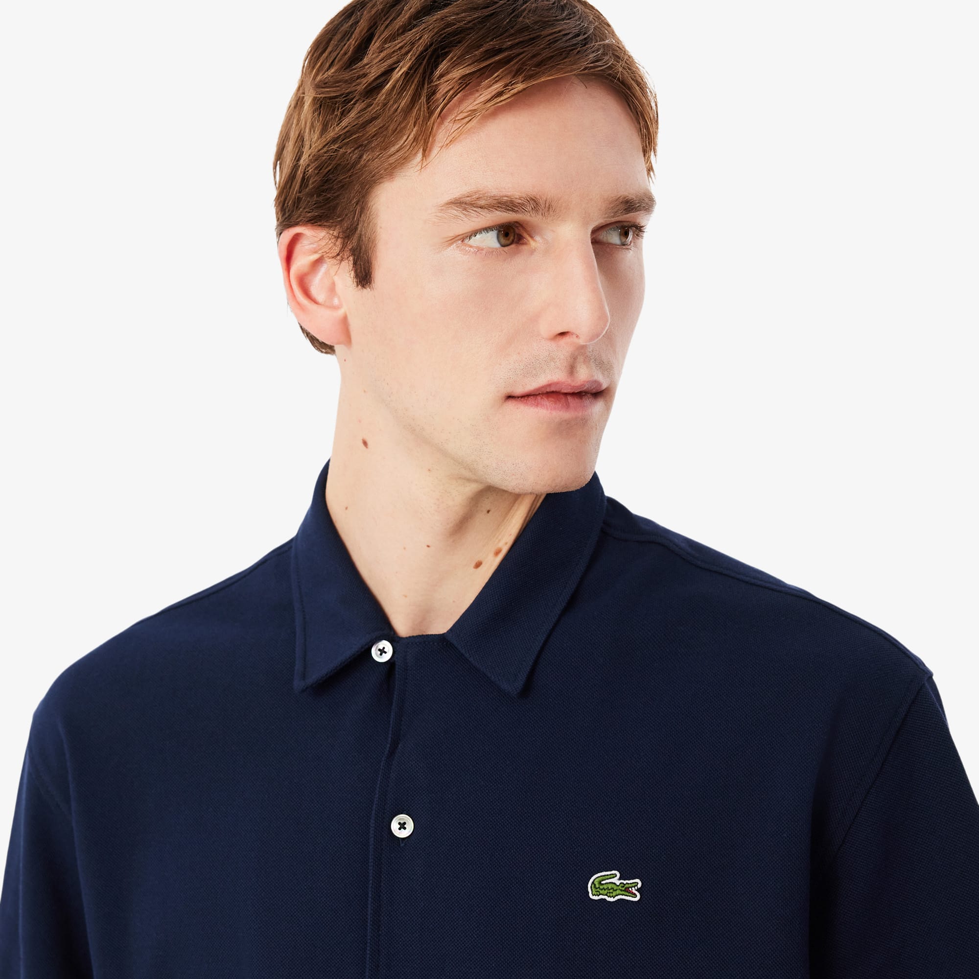Relaxed Fit Short Sleeved Piqué Shirt - Button Down Shirts - New