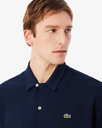 Relaxed Fit Short Sleeved Piqu&eacute; Shirt