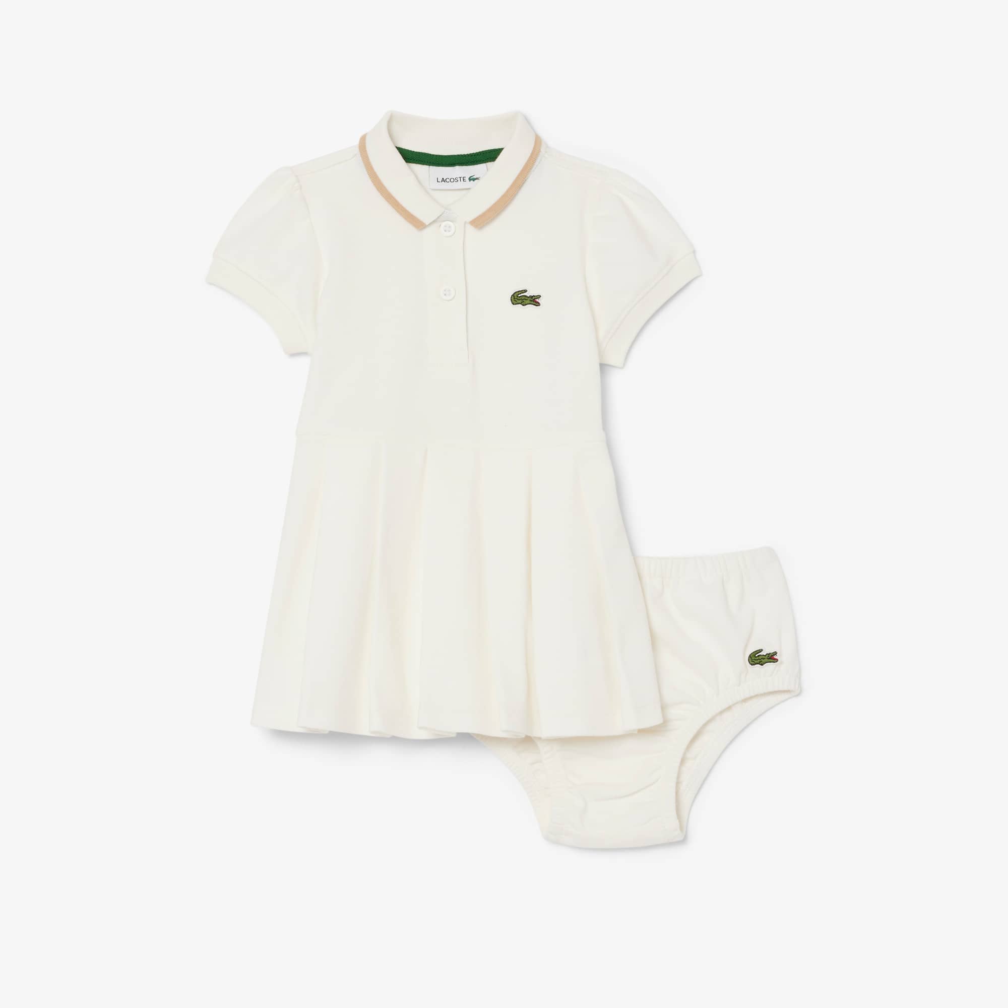 Lacoste Infants' Stretch Piqué Set - 18m In White
