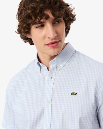 Regular Fit Short Sleeved Plaid Shirt