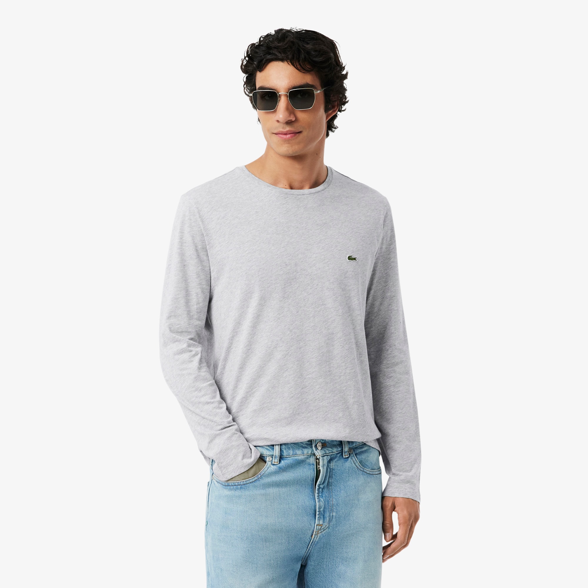 Men's Long Sleeve Pima Cotton T-Shirt - T-shirts - New In 2026