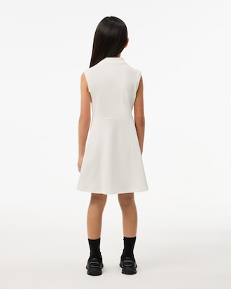 Kids' Sleeveless Stretch Piqué Polo Dress