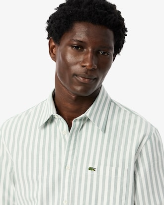 Men's Regular Fit Striped Oxford Shirt