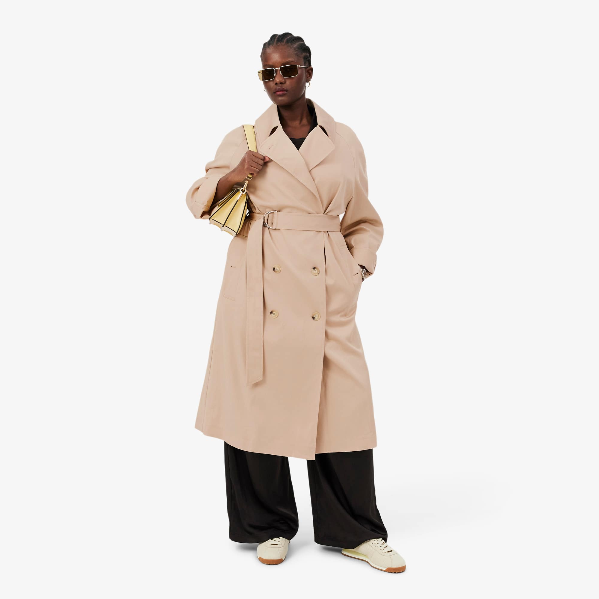 Oversized Water-Repellent Trench Coat - Organic Cotton - New In