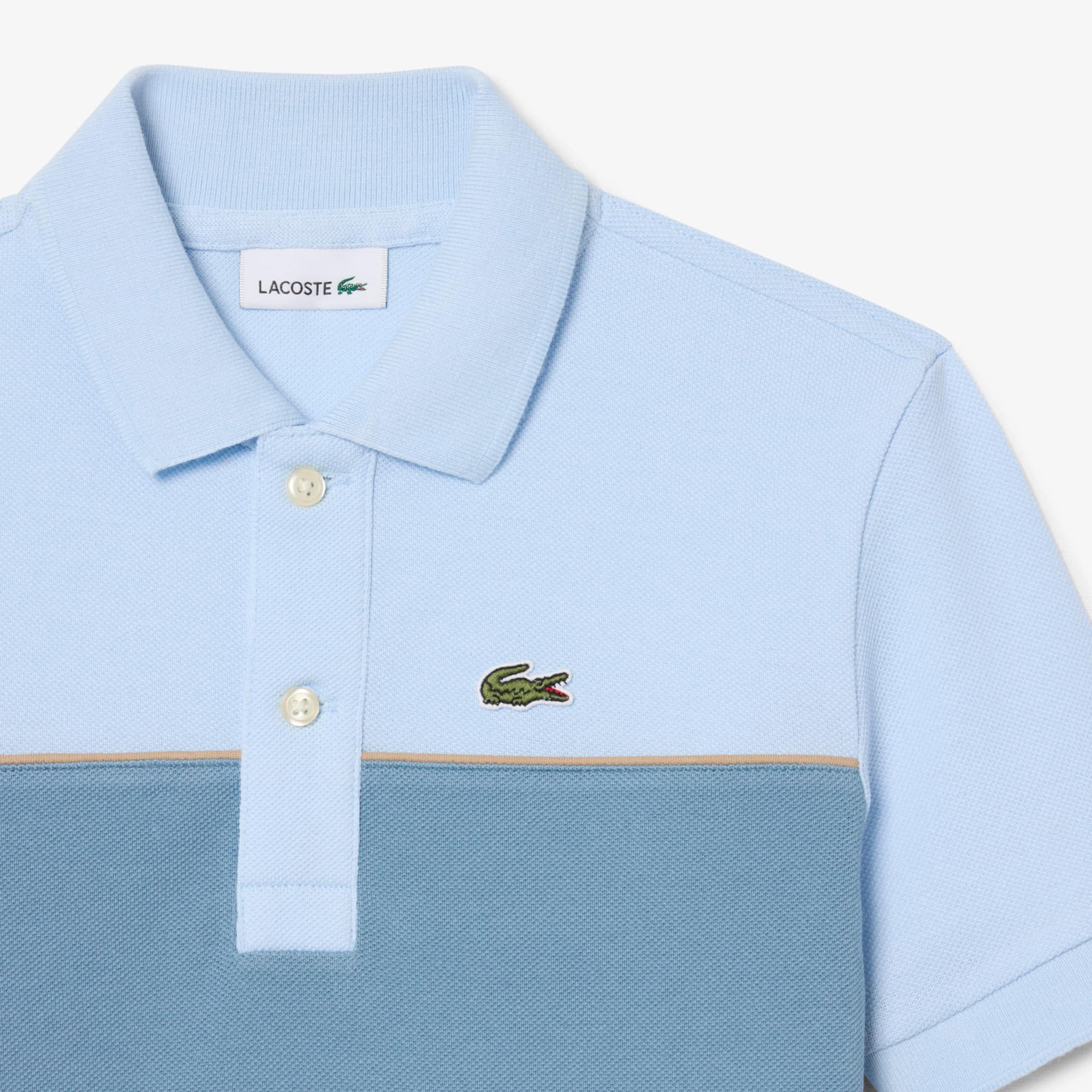 Contrast Band Petit Piqué Polo Shirt