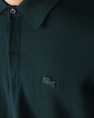 Men's Polo Collar Merino Wool Sweater