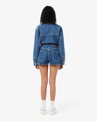 Cotton Denim Shorts