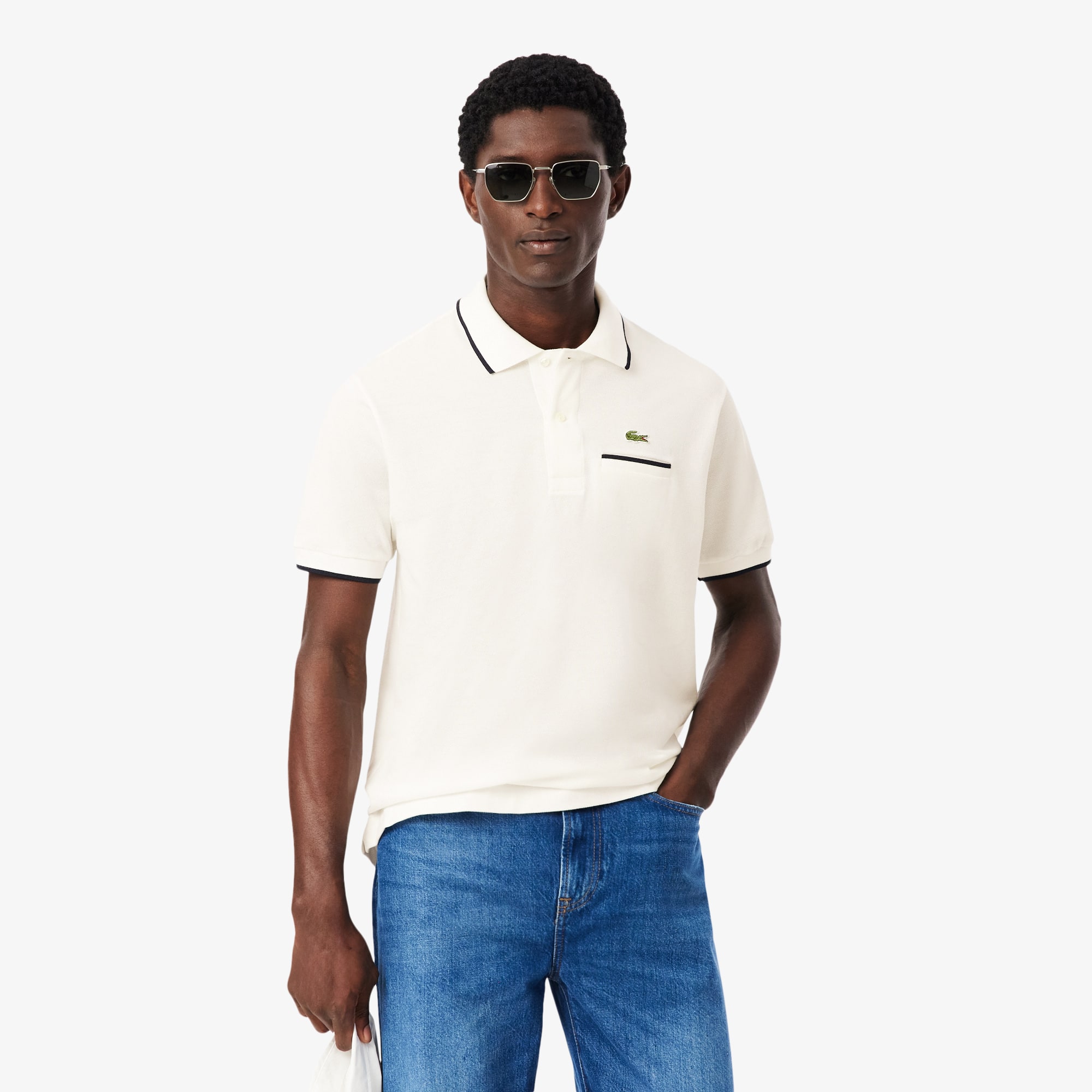 Men's Classic Fit Pocket Accent L.12.12 Polo - Polo Shirts - New