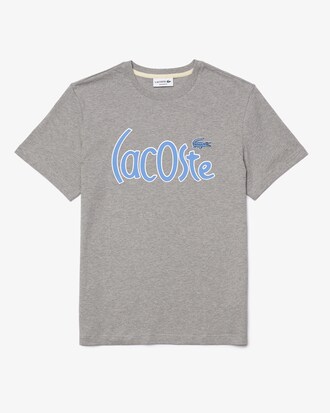 Men&rsquo;s Crocodile-Embroidery Cotton T-shirt