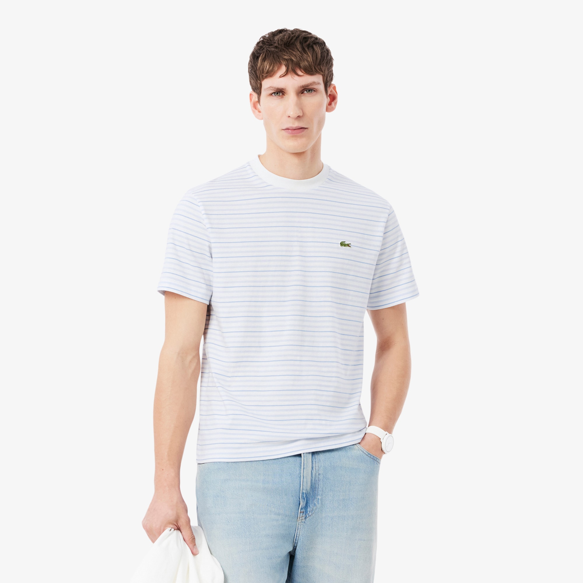 Lacoste Striped Cotton T-shirt