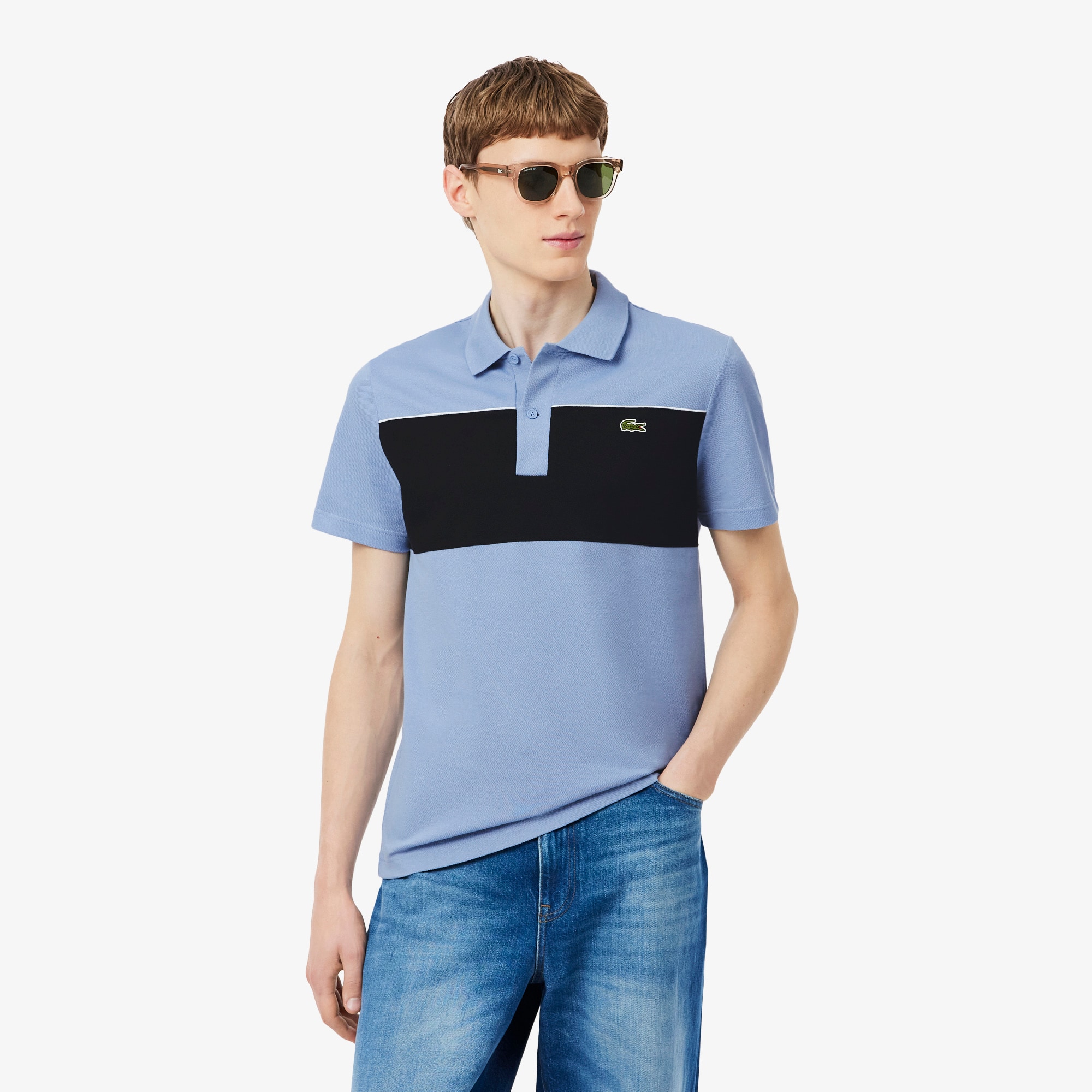 Regular Fit Colorblock Piqué Polo - Polo Shirts - New In 2026