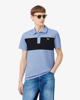 Polo regular fit color-block en Piqu&eacute;