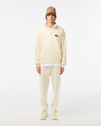Unisex Loose Fit High-Neck Fleece Sweatshirt