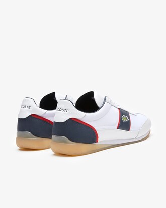 Men's Lacoste Angular Textile Tricolour Trainers