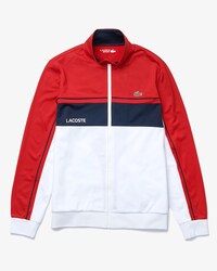 Men&rsquo;s Lacoste SPORT Resistant Colourblock Piqu&eacute; Zip Sweatshirt