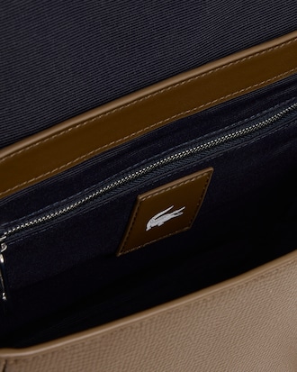 Bolsa con Solapa de Piel Ossian