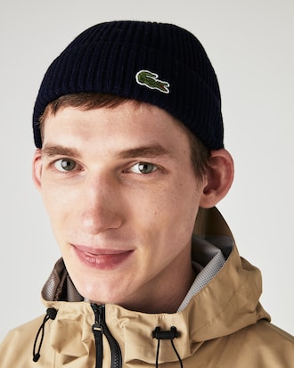 Bonnet c&ocirc;tel&eacute; en laine m&eacute;lang&eacute;e