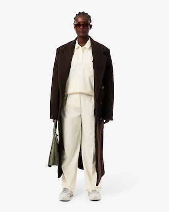 Pantalones De Franela Plisados Oversized