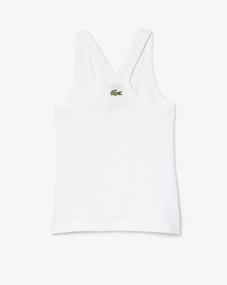 Women's Embroidered Petit Piqu&eacute; Tank Top