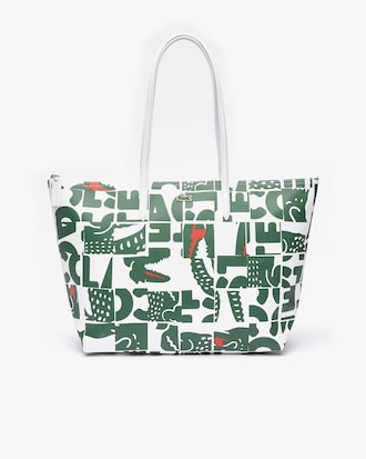 Women&rsquo;s L.12.12 Crocodile Pattern Canvas Tote
