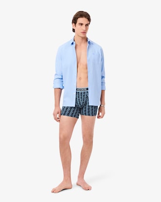 Men's Stretch Cotton Monogram Boxer Briefs