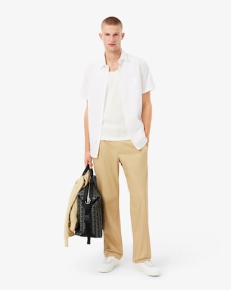 Men's Regular Fit Short Sleeve Cotton Shirt