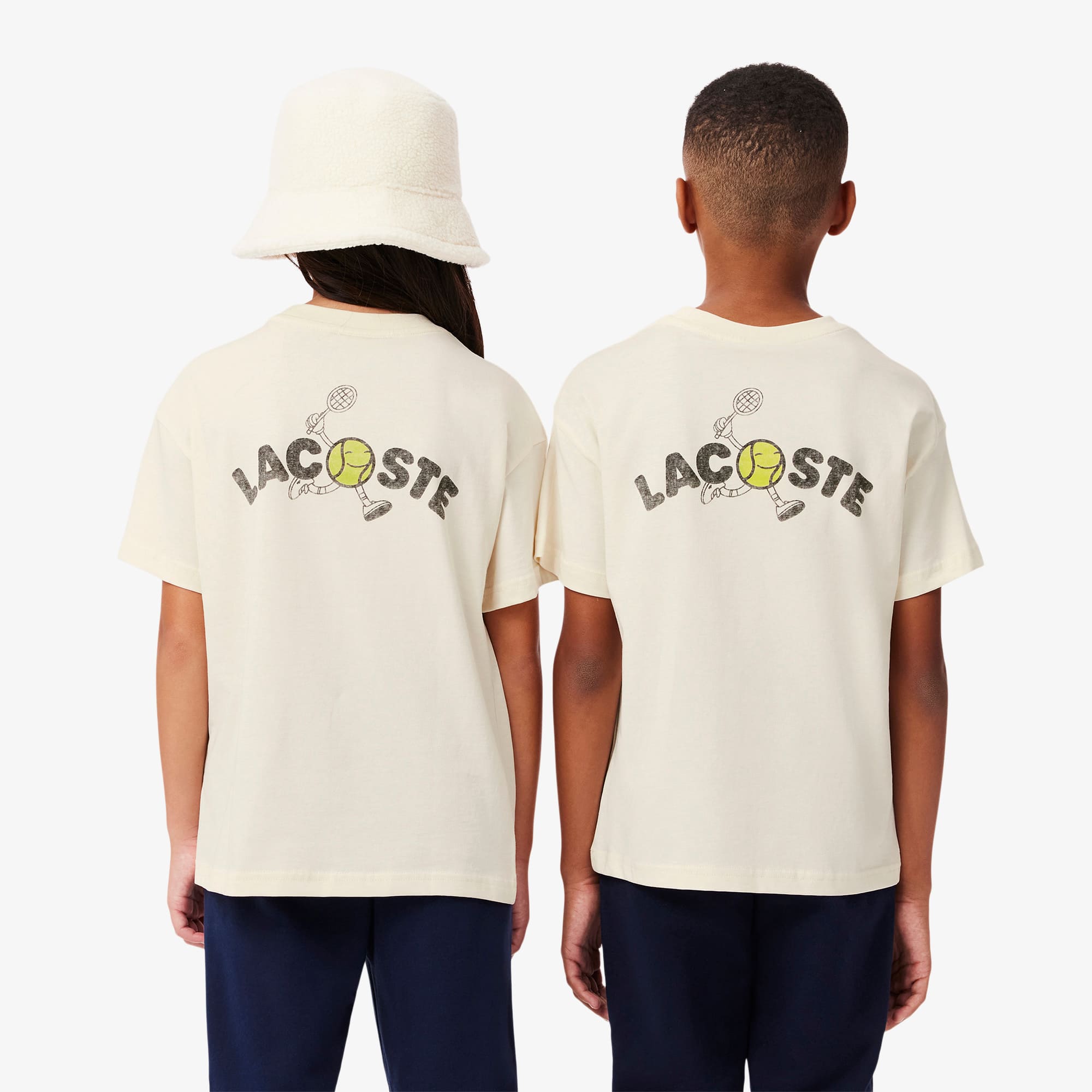 Kids' Tennis Ball Print Cotton T-Shirt - T-Shirts & Tops - New In