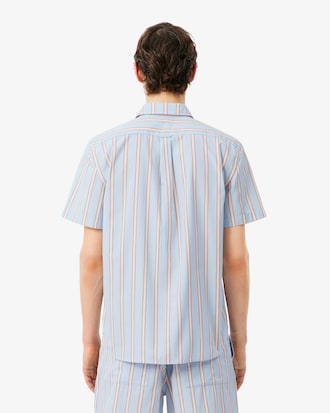 Chemise regular fit popeline ray&eacute;e