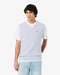 Men's Cable Knit Cotton Sweater Vest