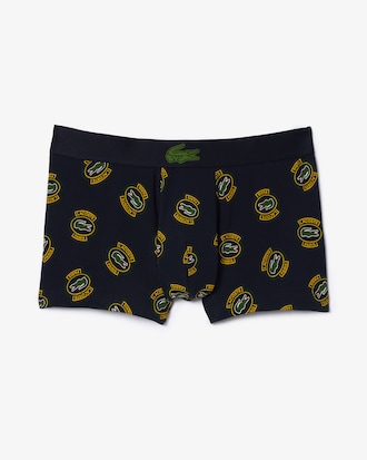 Men's Printed Stretch Cotton Trunks