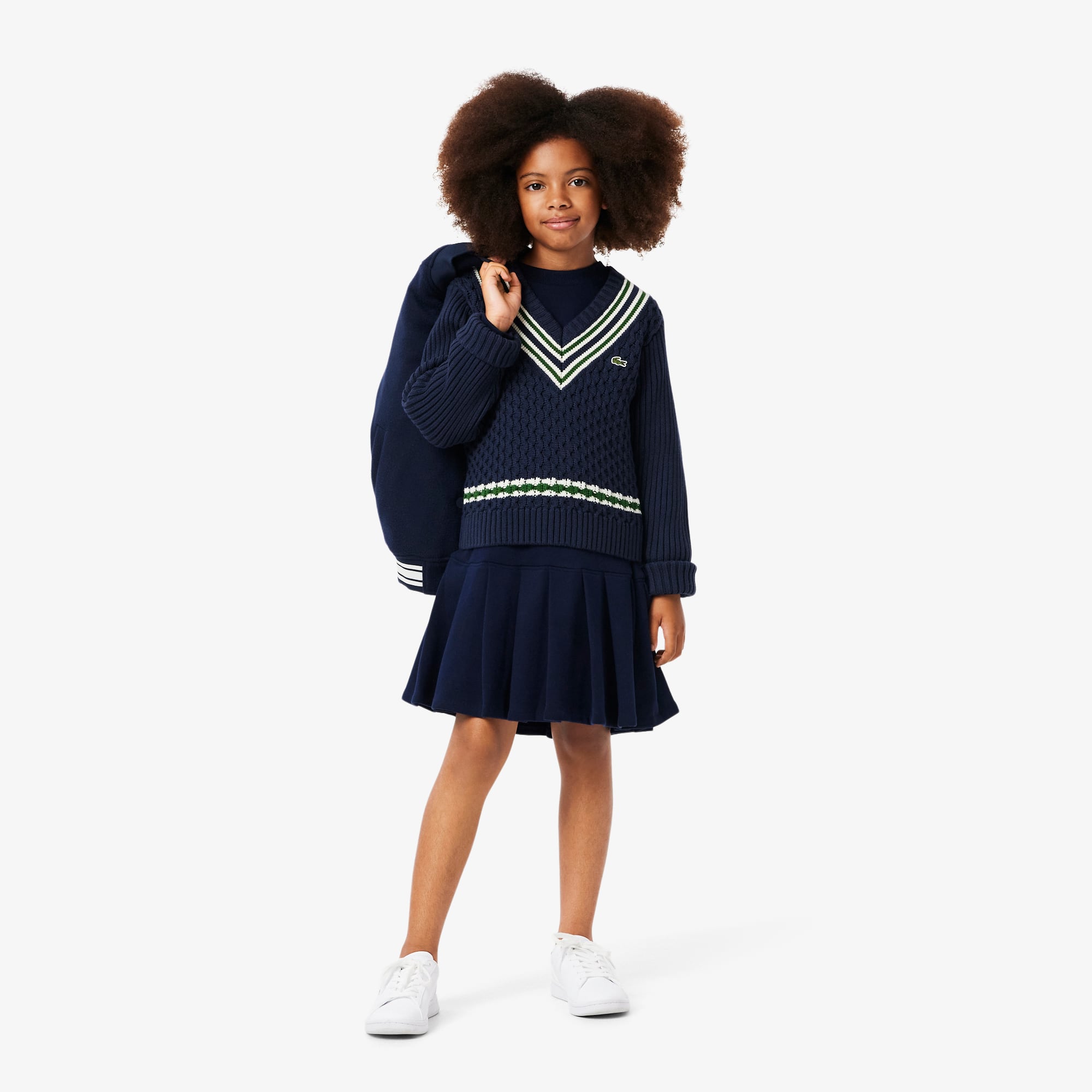 Girls' Cotton V-Neck Sweater Vest - Teens Sweaters & Sweatshirts