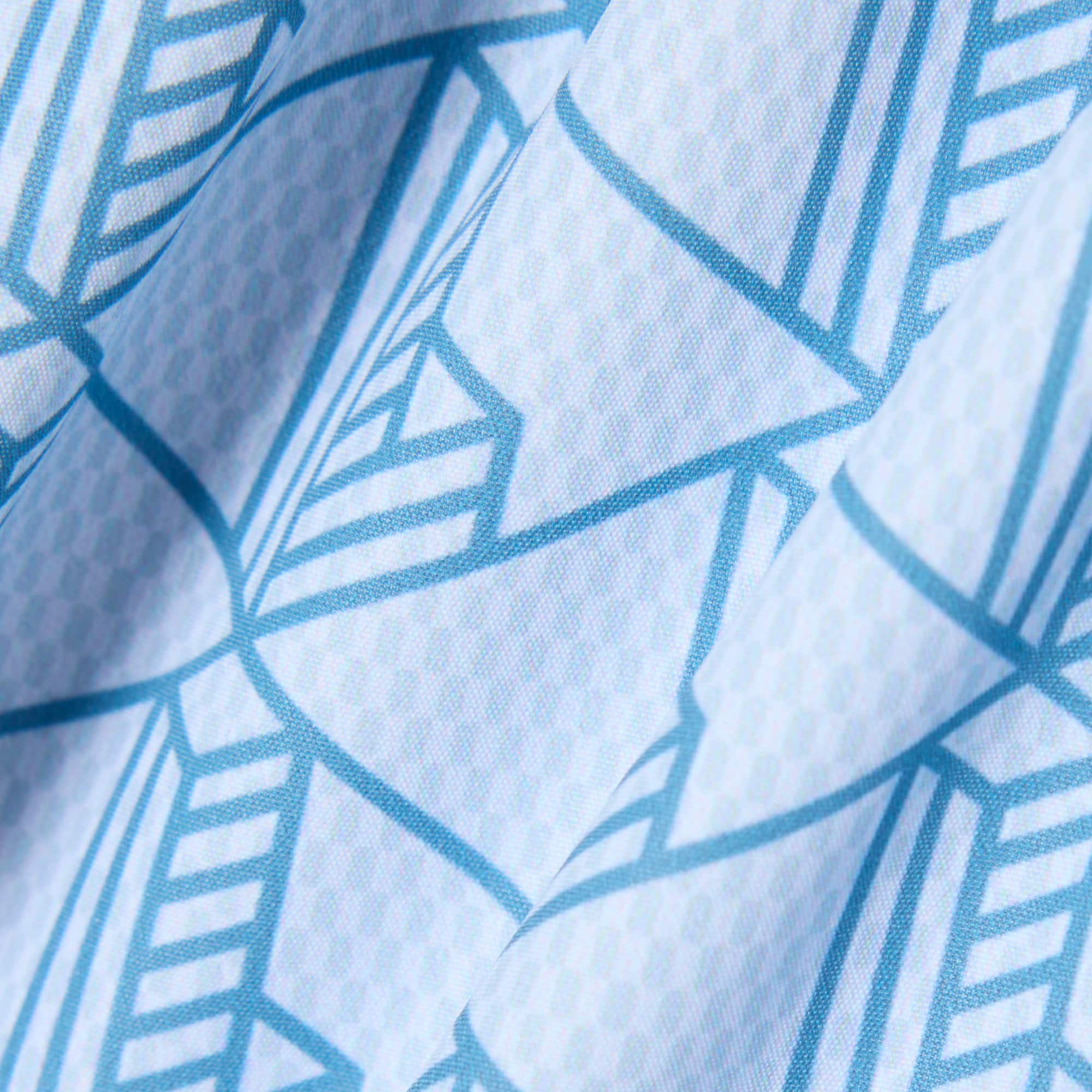 Mid Length Monogram Print Swim Trunks