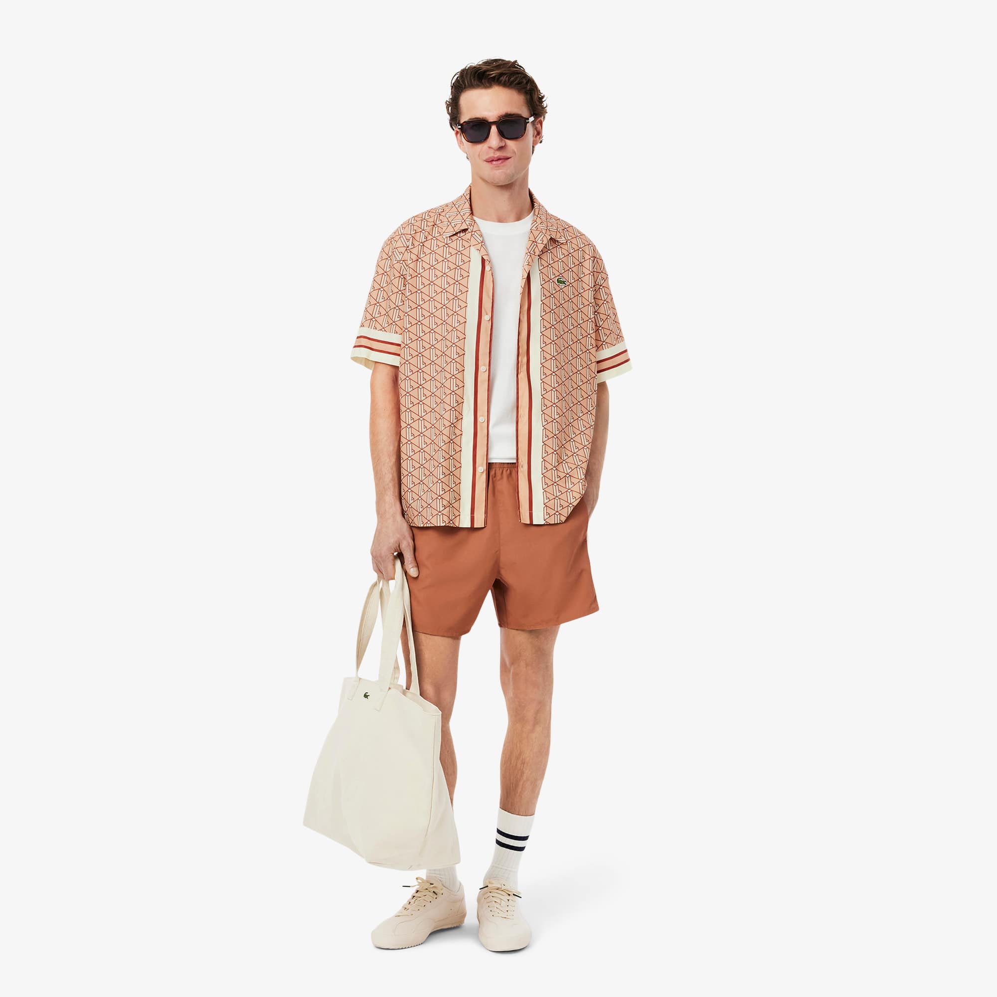 Men's Straight Cut Monogram Shirt - Button Down Shirts - New