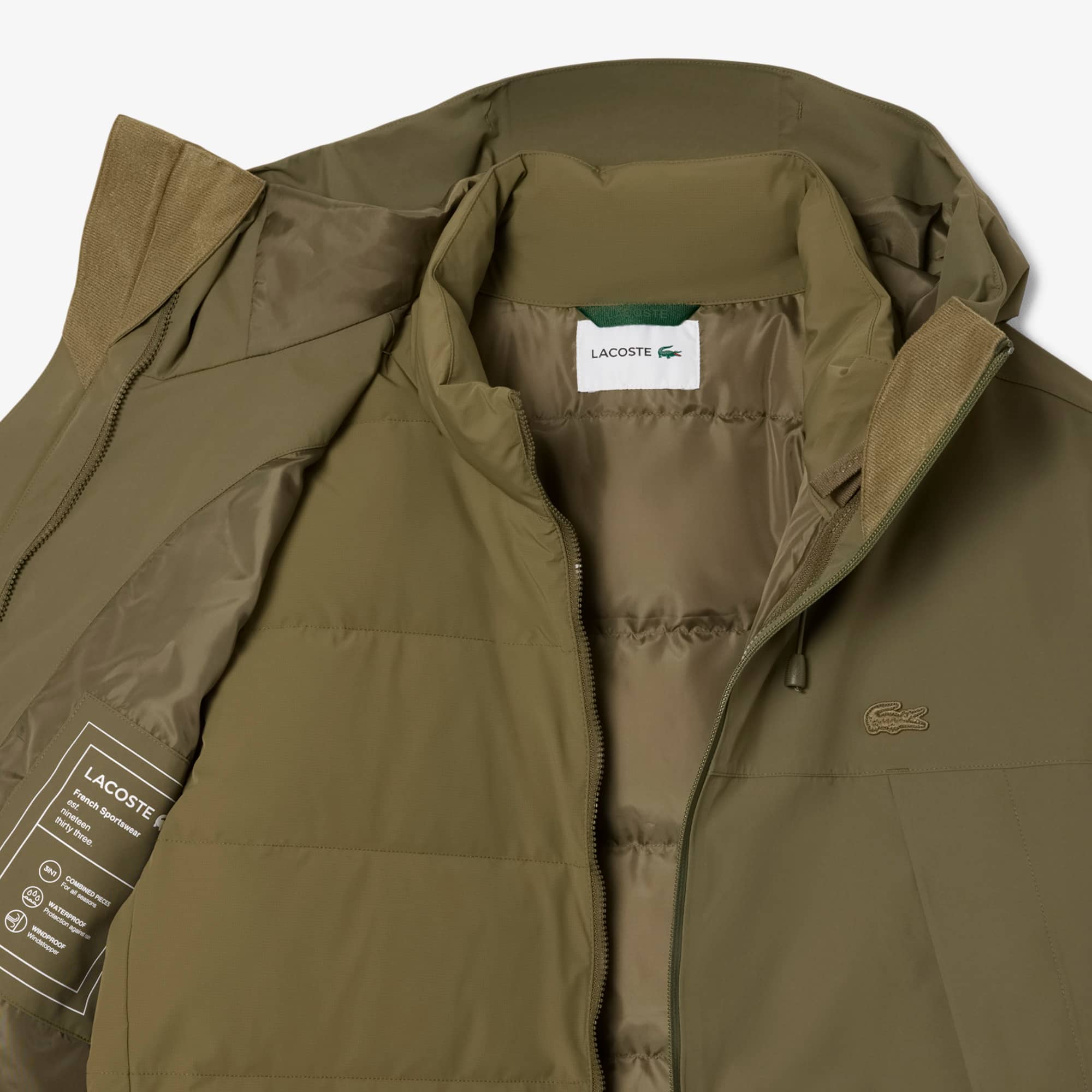 Men's 3-in-1 Water-Repellent Padded Parka - Jackets & Coats - New