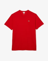 Men’s Tall Fit Ribbed V-Neck Cotton T-Shirt