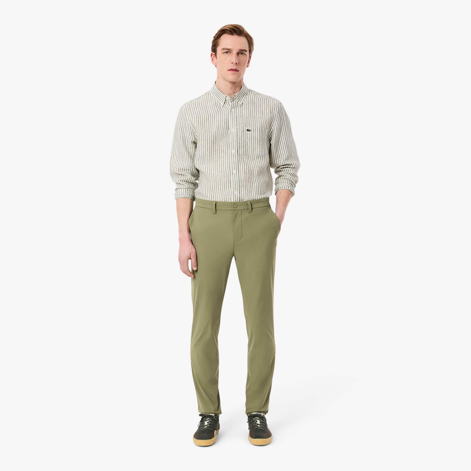 Lacoste Men's Slim Fit Pants - 40 In Green