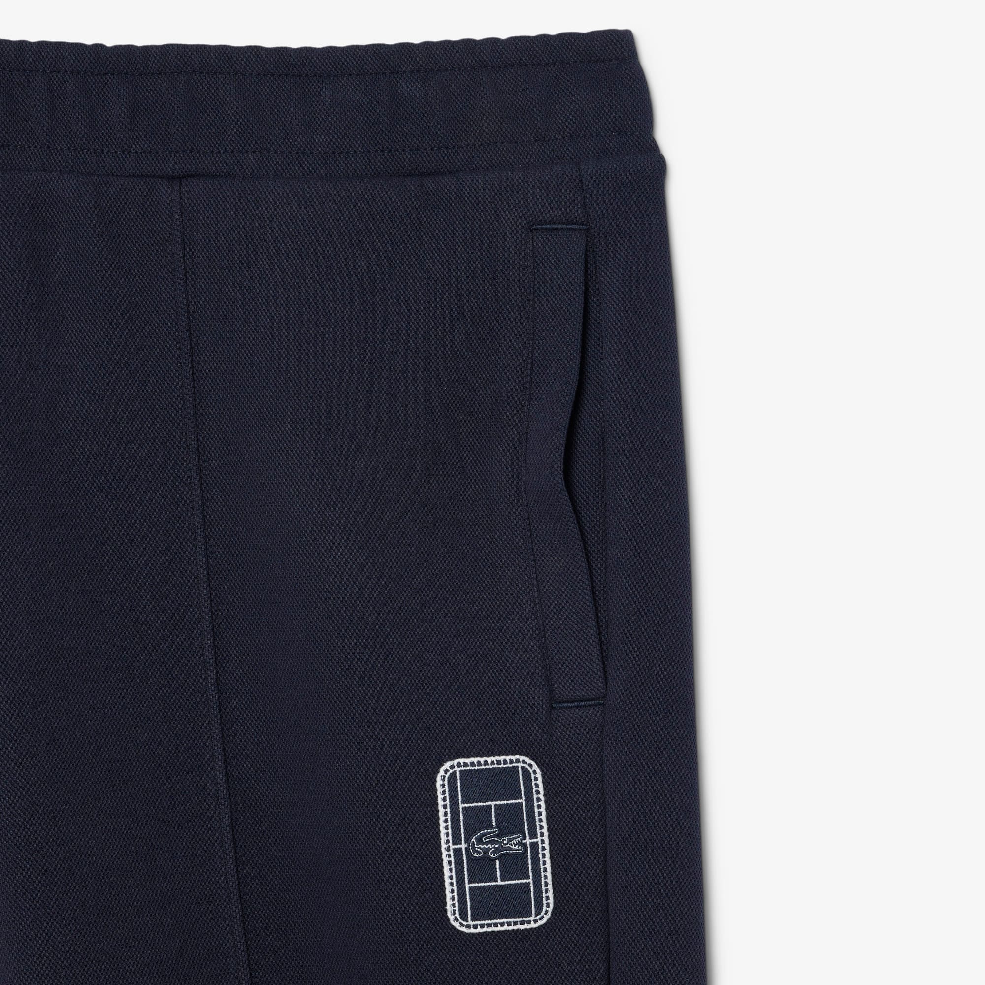 Badge Accent Piqué Sweatpants