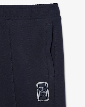Badge Accent Piqu&eacute; Sweatpants